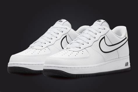 nike air force 1 mini swoosh white black|af1s.